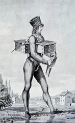 századi hadiruha. századi metszet.