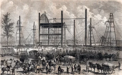 A párizsi Mars-mező alkotásai 1866. április végén – 1867-es metszet