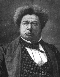 portré Alexandre Dumas apja. Francia regény- és drámaíró (1802-1870).