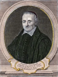Pierre Gassendi (1592-1655) francia filozófus, csillagász, matematikus és fizikus portréja.