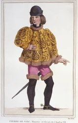 Pierre de Giac portréja, VII. Károly pénzügyminiszter és felügyelő kedvence. Metszet 1830-ból