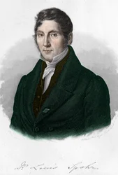 Louis Spohr (1784-1859) német zeneszerző portréja.
