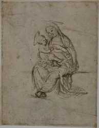 Szűzanya és gyermeke (recto); Putti (verso)