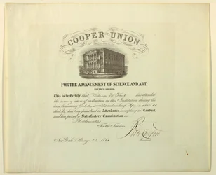 Igazolás (FRANCIAORSZÁG  bélyegző; U.S.A.), 1861. május 22.