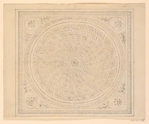 Rajz, mennyezetterv, 1815-22