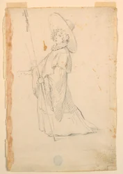 Rajz, jelmeztervezés: 1720 körül.