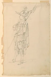 Rajz, jelmeztervezés: 1720 körül.
