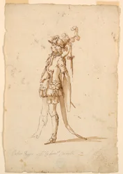 Rajz, jelmeztervezés: 1720 körül.