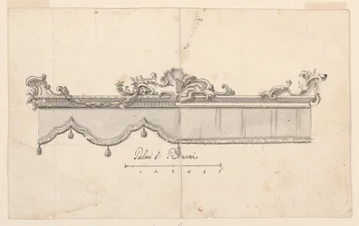 Rajz, Védőtető felhúzása (V: figuravázlatok), 1750-75 körül.