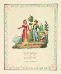 Üdvözlőlap, "Maradj a parton, - ó, maradj velem...", 1821 körül.