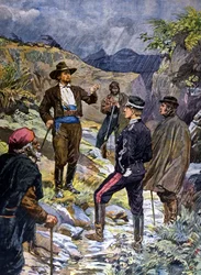 Egy csendőr, akit egy szardíniai dandár fogott be. 1899.