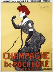 A Champagne de Rochegre reklámplakátja – Leonetto Cappiello (1875-1942), 19. század vége