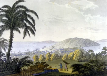 Brazília, kilátás Ilheus városára Bahia államban
