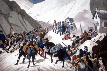 Napóleon Bonaparte származása Olaszországban: átkelés a Szent Bernát hegyen
