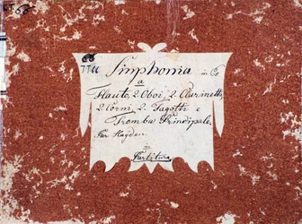 J Haydn B-dúr 66. szimfóniájának első oldala
