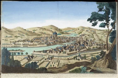 Firenze általános képe - metszet