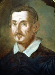 Gerolamo (Girolamo) Frescobaldi (1583 - 1643). Névtelen festmény. Nápolyi Konzervatórium