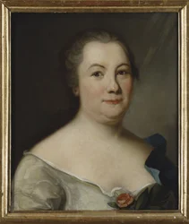 Hedvig Charlotta Nordenflycht, szarvasbőr költő - Hedvig Charlotta Nordenflycht (1718-1763), Anonymous költő portréja. Olajfestmény. Mérete: 47x40 cm. Nemzeti Múzeum Stockholm