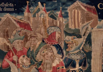 Saint Piat és Saint Eleuthère története, 12. jelenet: A tribün lányának feltámadása Részlet.