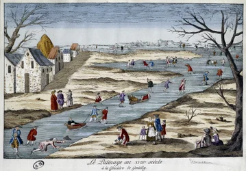 Jégkorcsolya Gentillyben - metszet