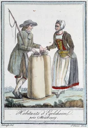 Lakosok Strasbourg közelében – Grasset Saint Sauveur „” Travel Encyclopediájában”, párizsi kiadás