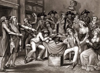 A Forradalmi Bizottság belseje. 1794. v.