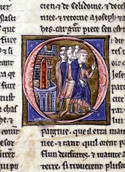 Arimathiai József (Arimathee) és folytatása. Kézirat: A Szent Grál meghódítása, 717 évvel urunk szenvedélye után. Bibliotheque Municipale de Rennes, ms. 255 (A Kerekasztal regénygyűjteménye); Párizs