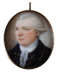 John Coxon kapitány miniatűr portréja (festmény)