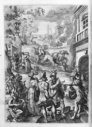 Ovidius (Ovidius) - illusztráció a 15. könyvhöz - (P. Ovidius: Az éjszaka metamorfózisai