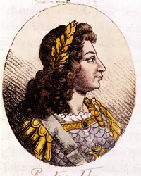 II. Péter (1715-1730). Oroszország császára (1727-1730). század elejéről származó metszet