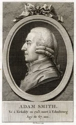 Adam Smith (1723-1790), skót filozófus és közgazdász portréja.