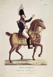 I. Alexandrosz portréja (színes metszet)