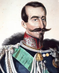 Alfonso Ferrero, de La Marmora márki (1804-1878) olasz tábornok és politikus portréja