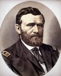 Ulysses Simpson Grant (1822-1885) amerikai tábornok és államférfi portréja.