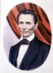 Abraham Lincoln amerikai elnök (1809-1865) portréja.