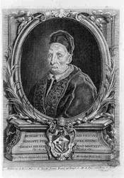 XIII. Benedek (1649 - 1730) portréja.