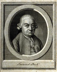 Carl Philipp Emanuel Bach portréja, akit a berlini és hamburgi Bachnak neveznek John Sebastian Bach (Johann Sebastian Bach) ötödik gyermeke