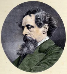 Charles Dickens (1812-1870) angol író portréja.