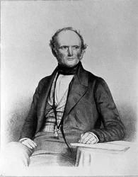 Charles Lyell (1797-1875) skót geológus portréja.