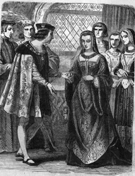 VIII. Károly (1470-1498) és Bretagne-i Anna (1477-1514) portréja.