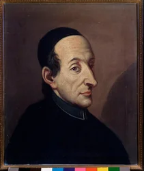 Giovenale Sacchi (1726-1789) olasz zenetudós Anonymous festmény portréja. 18. század. Bologna, Polgári Múzeum Múzeum