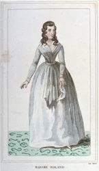Madame Roland francia politikus (1754 - 1793) portréja.