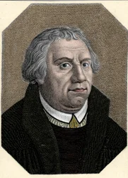 Luther Márton (1483-1546) német vallásújító portréja.