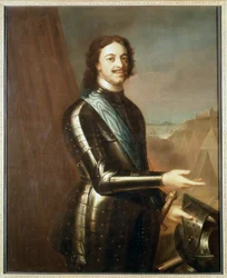 Pierre Le Grand portréja páncélban