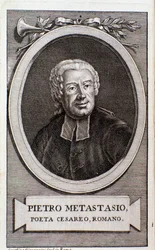 Pietro Metastasio portréja (metszet)