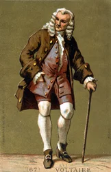 Voltaire portréja gyalog