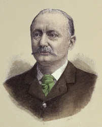 A brit katona Lord Robert Stephenson Smith Baden Powell (1857-1941), a cserkészet alapítójának portréja.