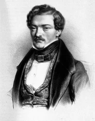 Gilbert-Louis Duprez francia tenor (1806-1896) portréja.