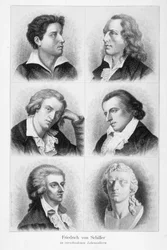 Friedrich von Schiller (1759 - 1805) portréi.