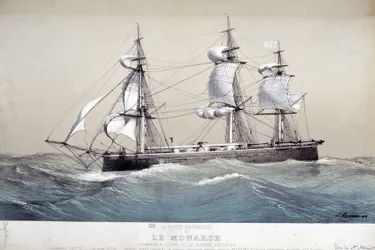 A Monarch, angol flotta, 1850 körül